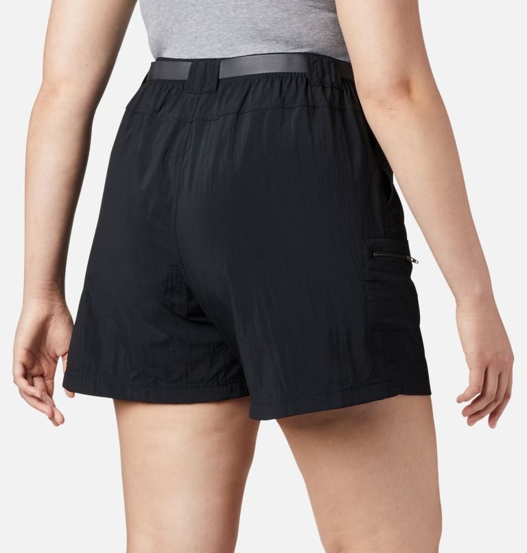 Women's Columbia Sandy River Cargo Shorts Black | Plus Size CA-J13C4